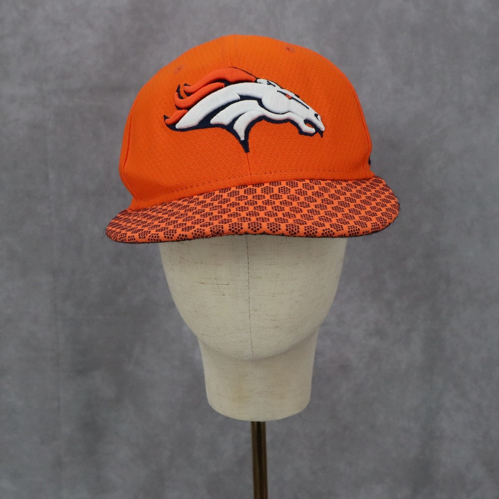 Denver Broncos Orange New Era 59Fifty 7 1/8 Sideline‎ Fitted Baseball Cap Hat